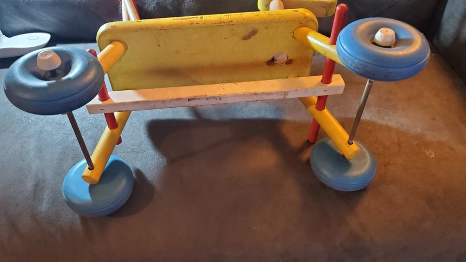 Винтажный деревянный жираф для верховой езды 60-е Playskool - Изображение 4 из 4