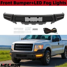 Gray Raptor Style Front Bumper Assembly W/LED Light For Ford F150 2009 2010-2014