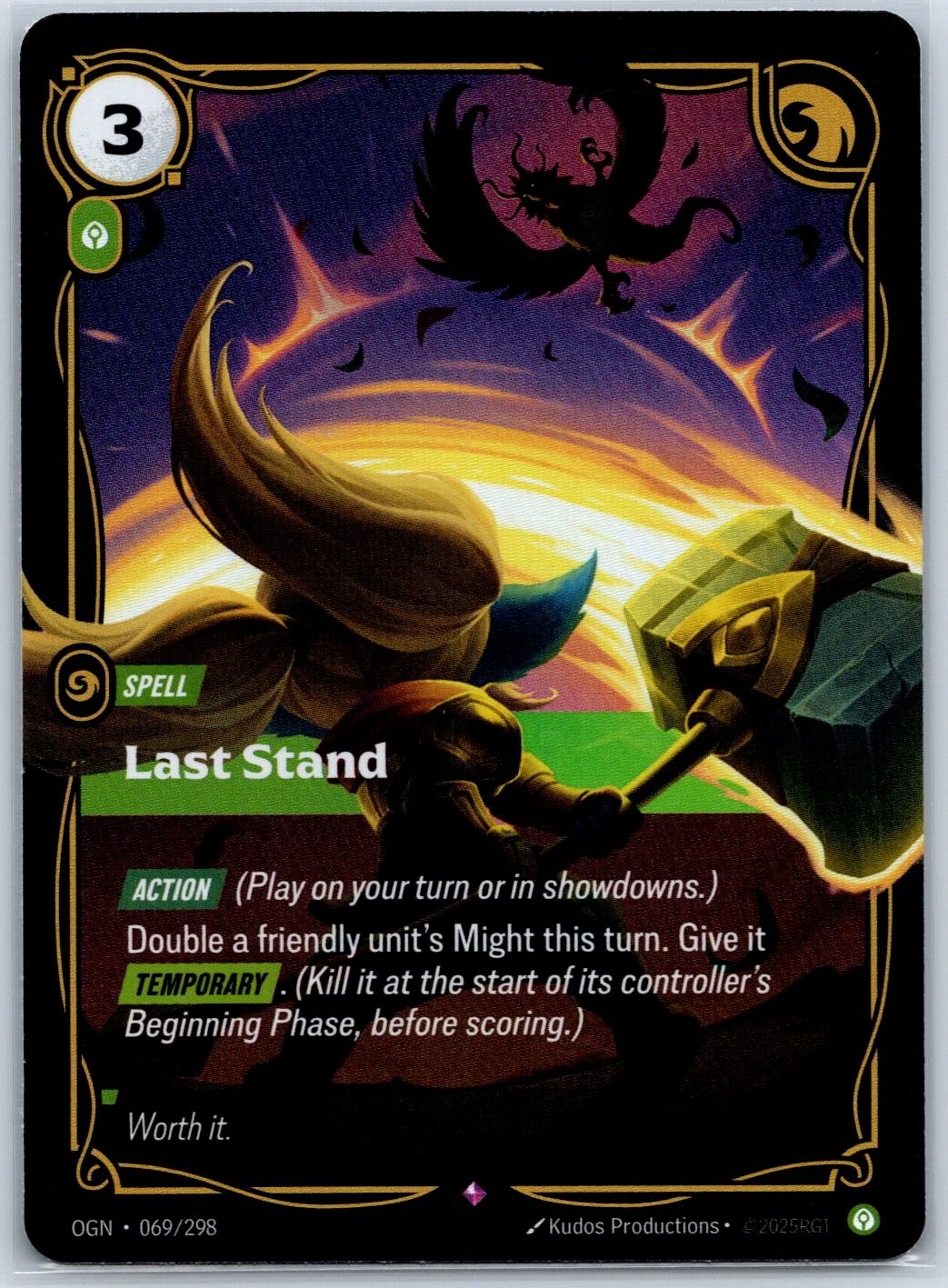 Last Stand Foil Rare Origins 069/298 NM Riftbound Card