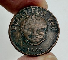 1863 Bully for You - W. Jaxon Grocer Trade Token  -  96598
