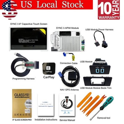 OEM SYNC 2 to SYNC 3 3.4 Upgrade Wireless Carplay Fit For Ford Sync3 US GPS HD