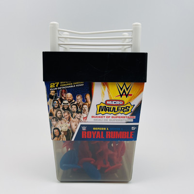 2015 WWE Royal Rumble Mini Ring 27 Wrestling Figures Micro Maulers