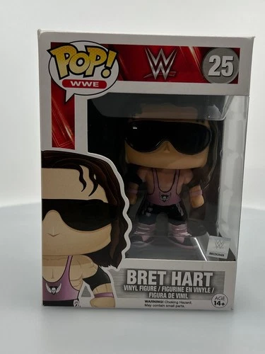 Funko POP! WWE Bret Hart #25 Vinyl Figure DAMAGED BOX SEE PICS