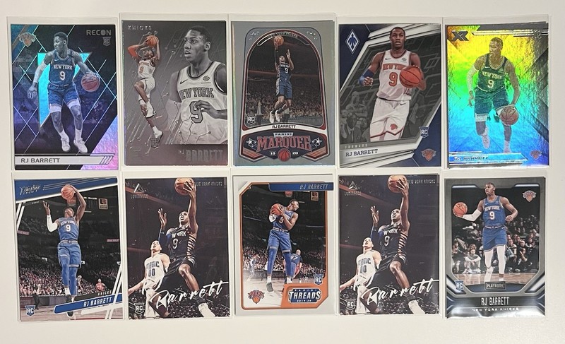 RJ BARRETT 2019-20 Panini Chronicles Rookie Lot (10) Knicks Raptors RC