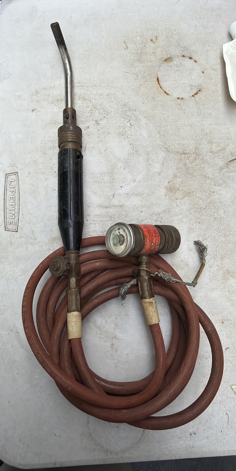TurboTorch Acetylene Torch Kit Handle Regulator + Hose AS IS