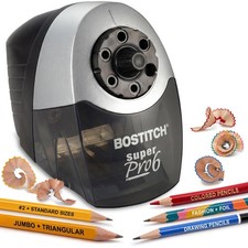 Bostitch SuperPro 6 Commercial Electric Pencil Sharpener 6-Hole Grey