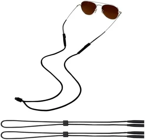 Eyeglasses Strap Adjustable Holder – 8-Pack Sunglass Retainer Straps With 8 Ear Hooks & Cleaning Cloth, Sport Safety Strap For Men, Women, Kids – Fits 8-13 Inches