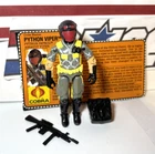 GI Joe Python Patrol Viper *100% COMPLETE w/Card, NICE Vintage Vipers Cobra ARAH