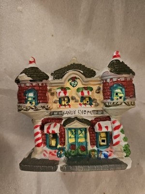 Wellington Square Candy Shop Cobblestone Corners 65909C U1 Christmas Snowy Cap