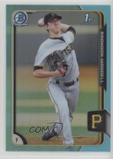 2015 Bowman Draft Chrome Sky Blue Refractor Brandon Waddell #77 g6p