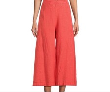NWT Bryn Walker Linen Ella Wide Leg Pants Sz S Lagenlook Relaxed Pull On Boho