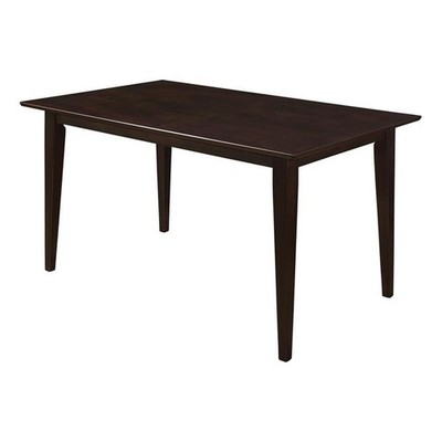 Gabriel Rectangular 59-inch Wood Dining Table Cappuccino
