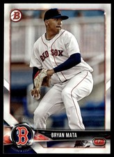 2018 Bowman Draft Bryan Mata Boston Red Sox #BD-172