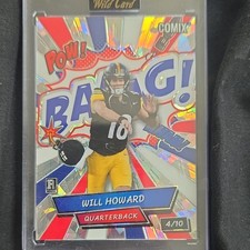 Wild Card Comix BAANG! Will Howard Rookie Football 2025 Serial Numbered /10