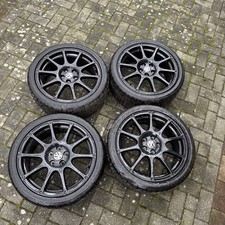  Genuine Vw Polo 6R 17" Motorsport Alloy Wheels 6R0071497 Y9C 5x100 Black 