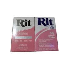 Rit All-Purpose Powder 7-pack,Fabric Dye, Petal Pink, 1-1/8 Oz. Box Lot Of 2