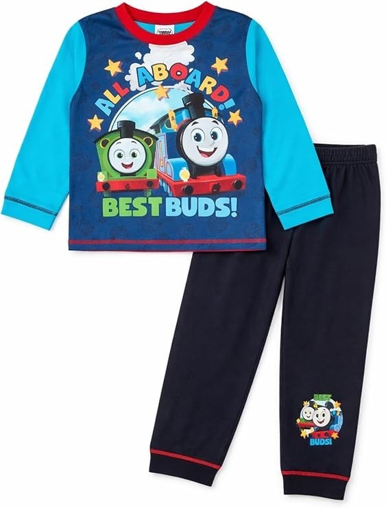 Thomas & Friends Boys Pyjamas Official 4-5 Years Cotton Long Sleeve PJs