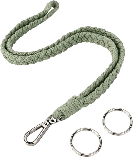 Segus SchlüSselband GrüN, 1 StüCk SchlüSselband Zum UmhäNgen, Lanyard Geflochten-image