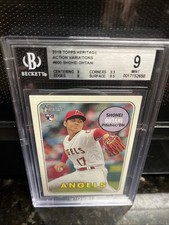 2018 Topps Heritage High Number - Action Image Variation Shohei Ohtani #600 (RC)
