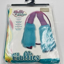 Rubie's Fluffies Furry Faux Fur Leg Warmer, Aqua, Child Costume One Size Fits