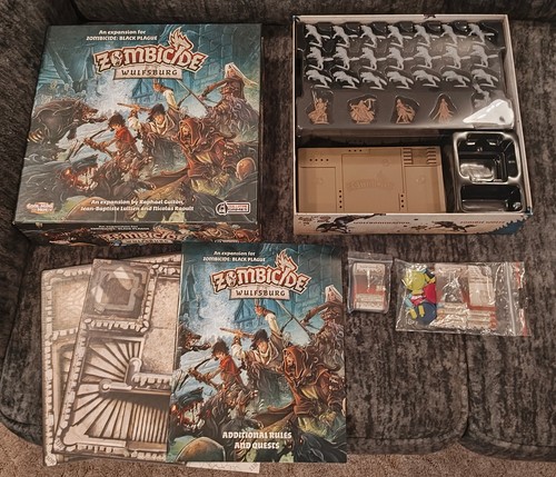Zombicide Wulfsburg Black Plague Board Game Expansion Open Box, Never Played