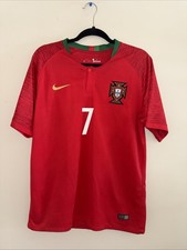 PORTUGAL 2018 Home Football Shirt Soccer Jersey Nike #7 Ronaldo Sz L