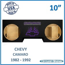 Chevy Camaro 1982-1992 10" Dual Sub Box Car Audio Subwoofer Enclosure Purple