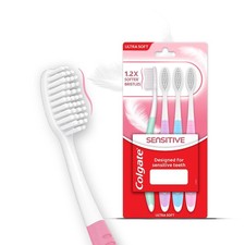 Colgate Sensitive Toothbrush - Pack of 4 - Ultra Soft bristles take Care of Sens