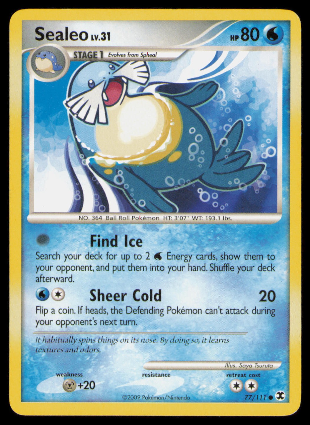 Sealeo 77/111 Common Rising Rivals Pokemon Near Mint