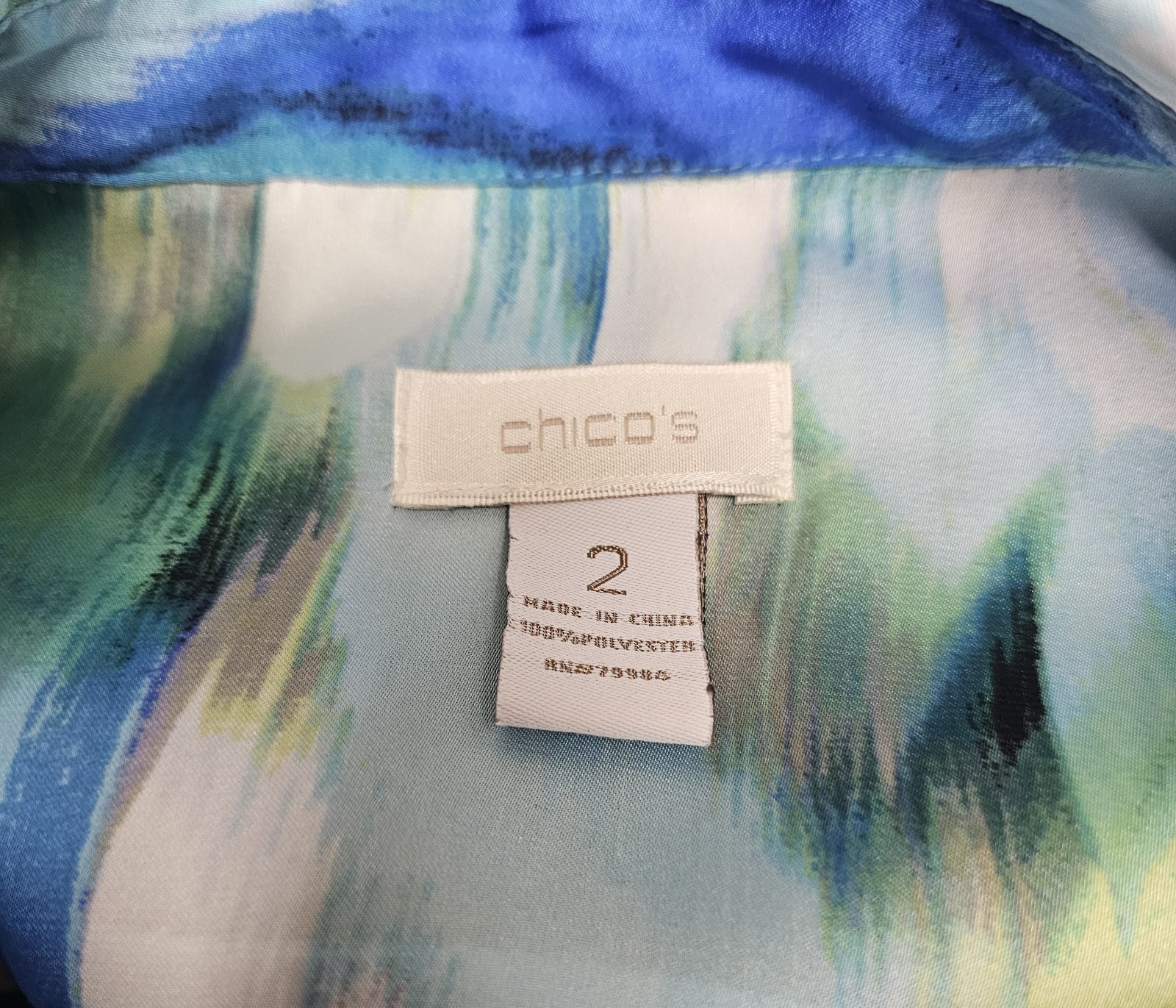 Chicos Women's Multicolor Lightweight Button Down… - image 10