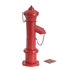 24" H Metal Fire Hydrant for Dogs to Pee On, Vintage Mid  Large Dog Fire Hyd...