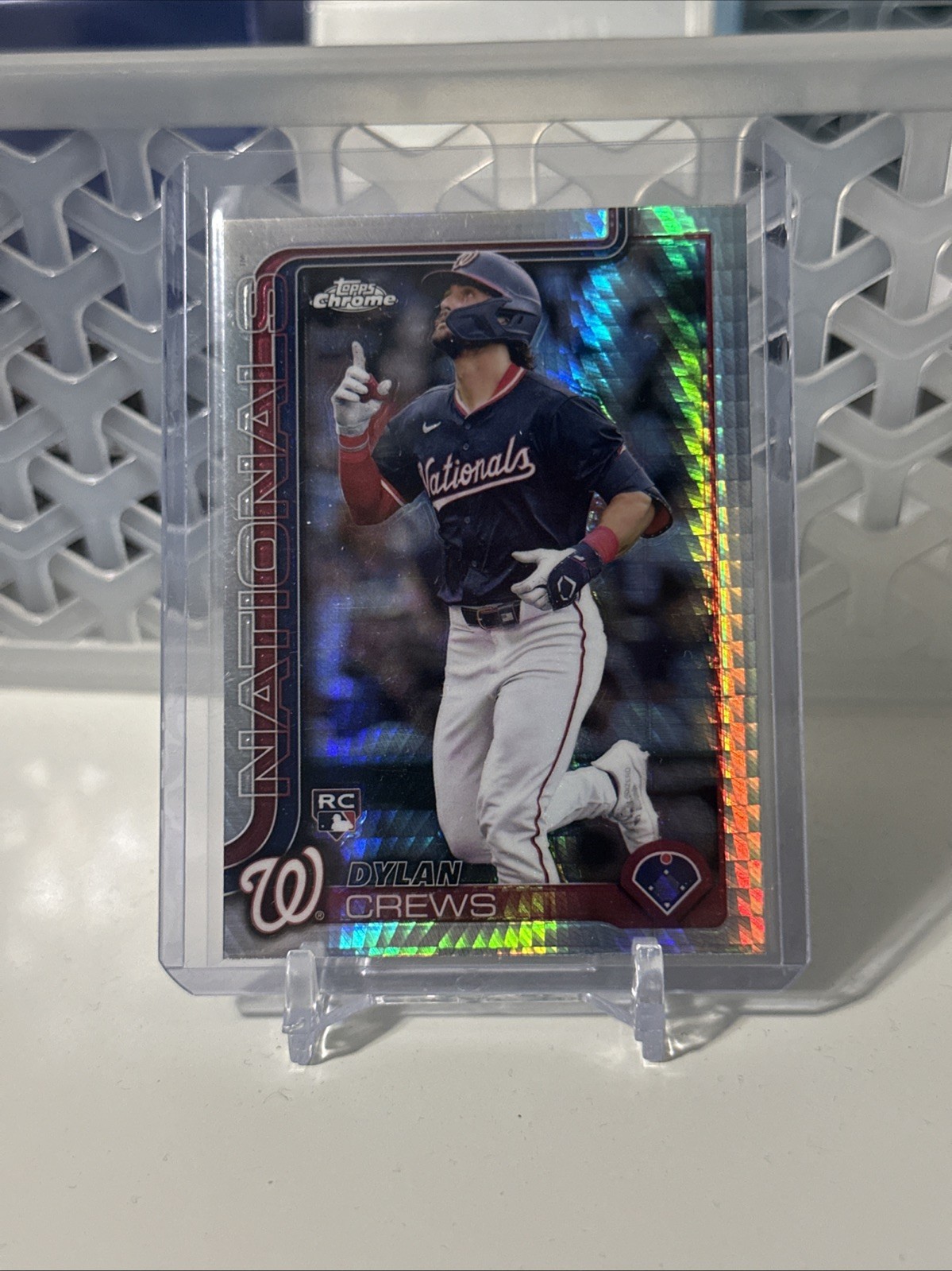 2025 Topps Chrome - Dylan Crews #146 Prism Refractor (RC)