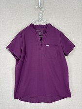 FIGS Maternity Scrub Top Womens M Purple Kitale Oversized Fit Medical FLAW