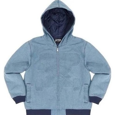 FTP Thrasher Hooded Denim Jacket