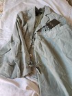 womens leather jacket skirt set sage color new — photo 4
