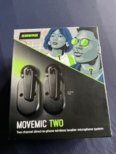 Shure MoveMic Two Channel Direct-to-phone Wireless Mic.system MV-TWO-Z7NE-New