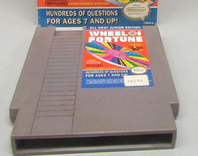 Wheel of Fortune - Junior Edition (Nintendo, NES, 1989) w/ box - Tested Working