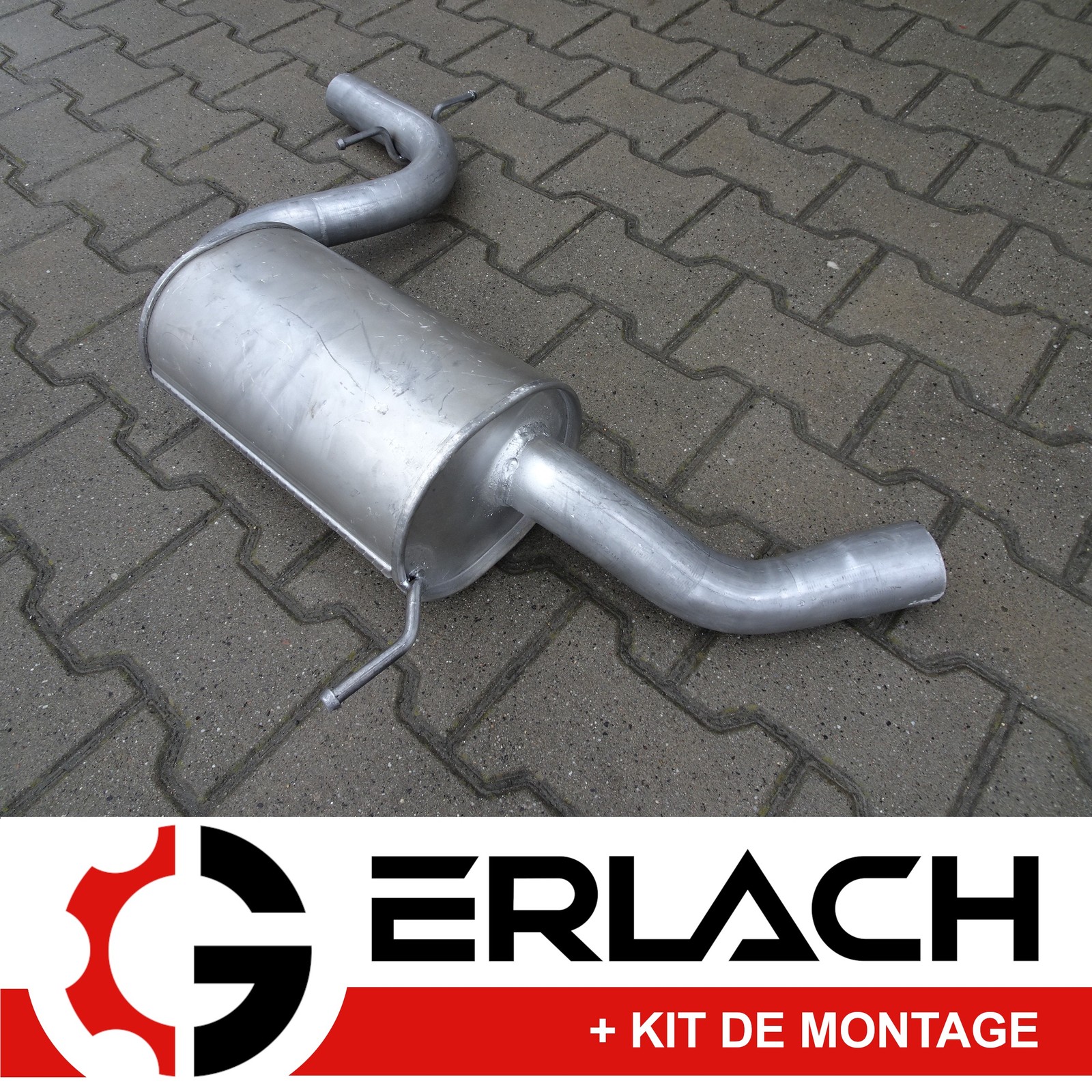 Silencieux intermédiaire pour VW Golf et Audi A3 pour remplacement liaison échappement usée