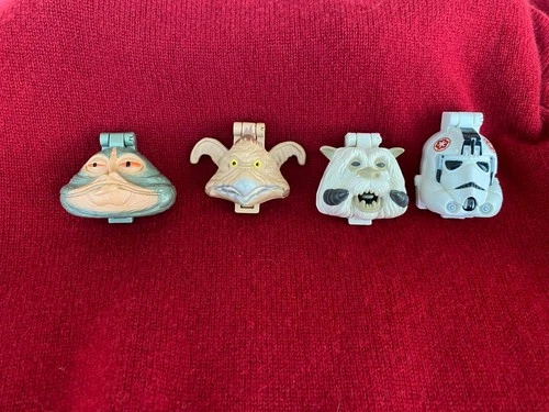 VINTAGE 1996 STAR WARS MICRO MACHINE MINI PLAYSET HEADS LOT 4