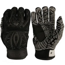 Spiderz Hybrid Custom Baseball/Softball Batting Gloves - Blackout - XXL