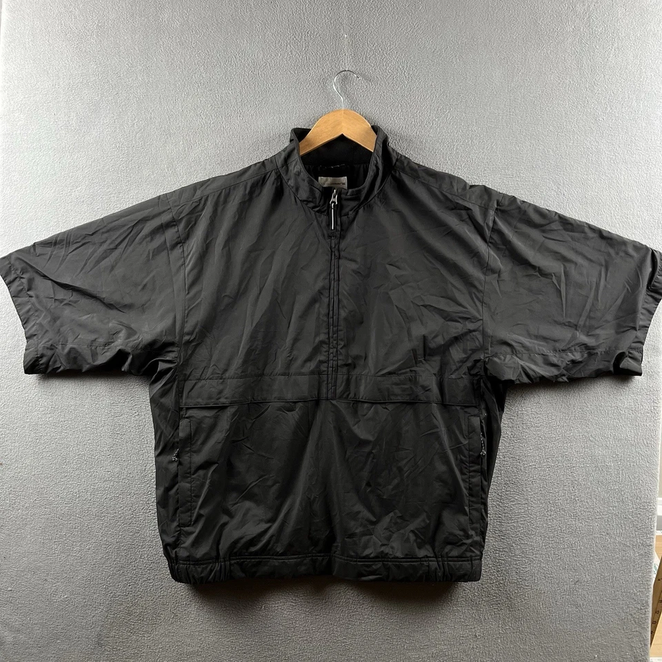 Куртка мужская Rolex XL черная ветровка рукав 3/4 1/2 на молнии функциональная для гольфа винтажная - Изображение 3 из 4