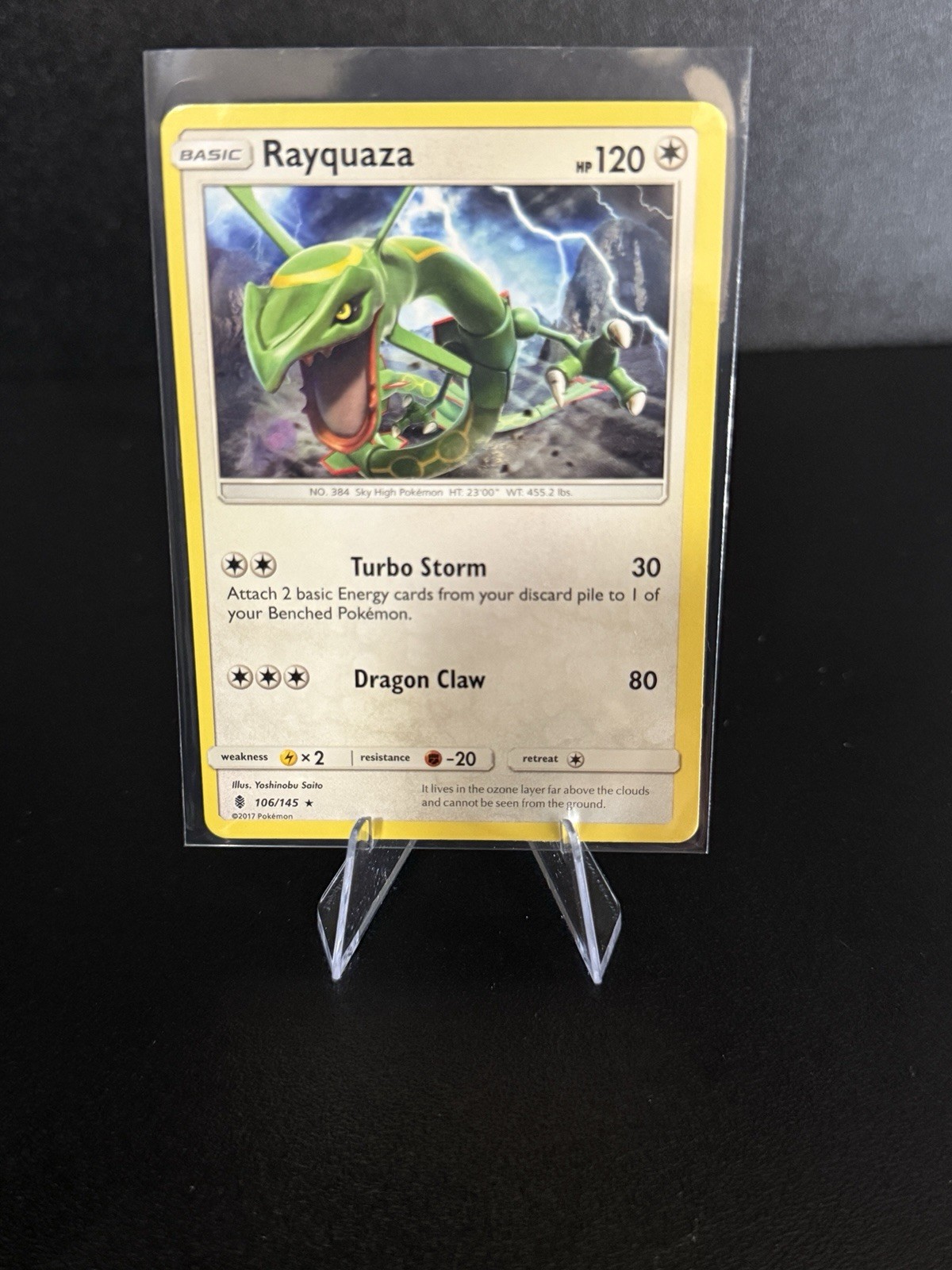 Rayquaza 106/145 Sm-Guardians Rising Rare Near Mint