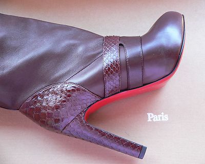 Christian Louboutin Loubi Bike Python Boots 39,5 | eBay