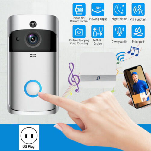 Wireless Doorbell Video Door Bell WiFi Smart Intercom Ring Security Phone Camera - Picture 7 of 42
