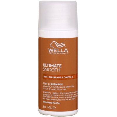 Wella Ultimate Smooth Shampoo 50 ml für trockenes Haar Step 1