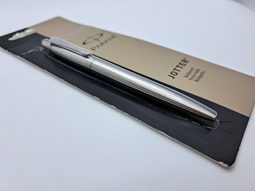 Parker Jotter Stainless Steel Chrome Trim Ballpoint Pen Medium Point Sealed