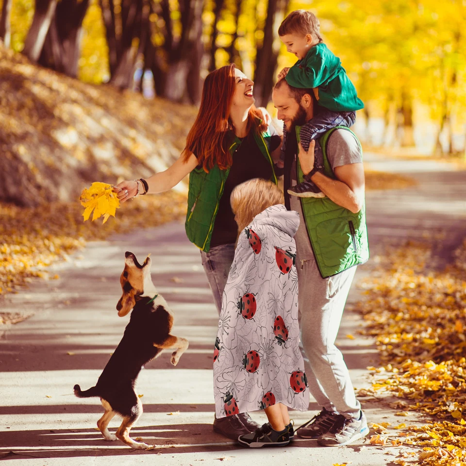 Realistic Ladybug Hooded Throw Blanket - Pattern Blanket For Children And Adults - Image 4 of 4