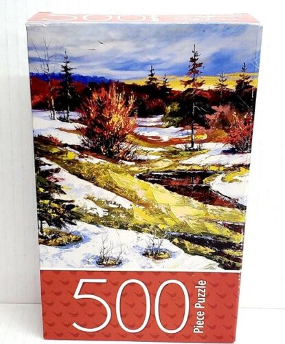 NEW 500pc PUZZLE JIGSAW SET SPRING LANDSCAPE RIVER HERITAGE SMALL TOWN - Bild 2 von 10