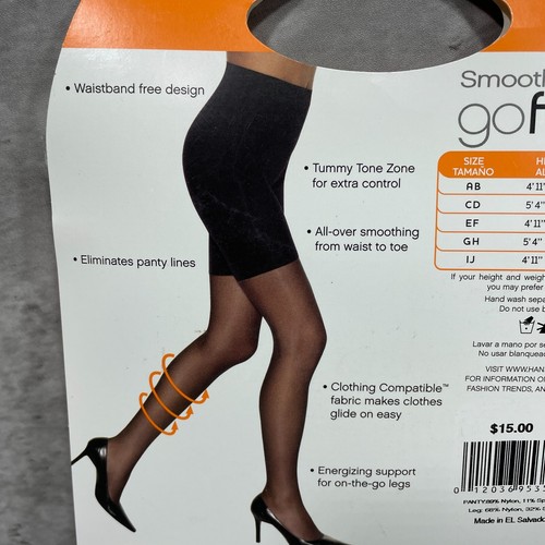 Hanes Smooth Illusions Go Figure Energizing Sheer Strumpfhose Größe IJ kaum da - Bild 4 von 5