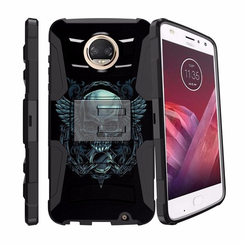Funda resistente con cubierta de soporte + clip de funda para Motorola Moto Z2 Play Moto Z2 Force - Imagen 55 de 57